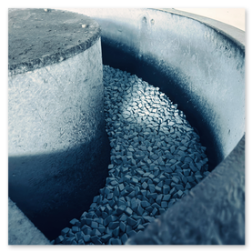 Aufnahme von einer Trowalisierungsmaschine.