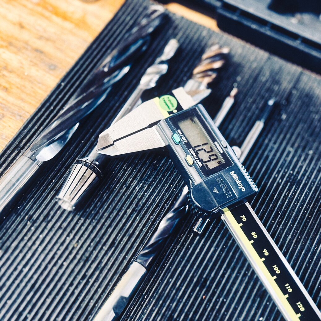 Präzisionsmessung mit Messschieber