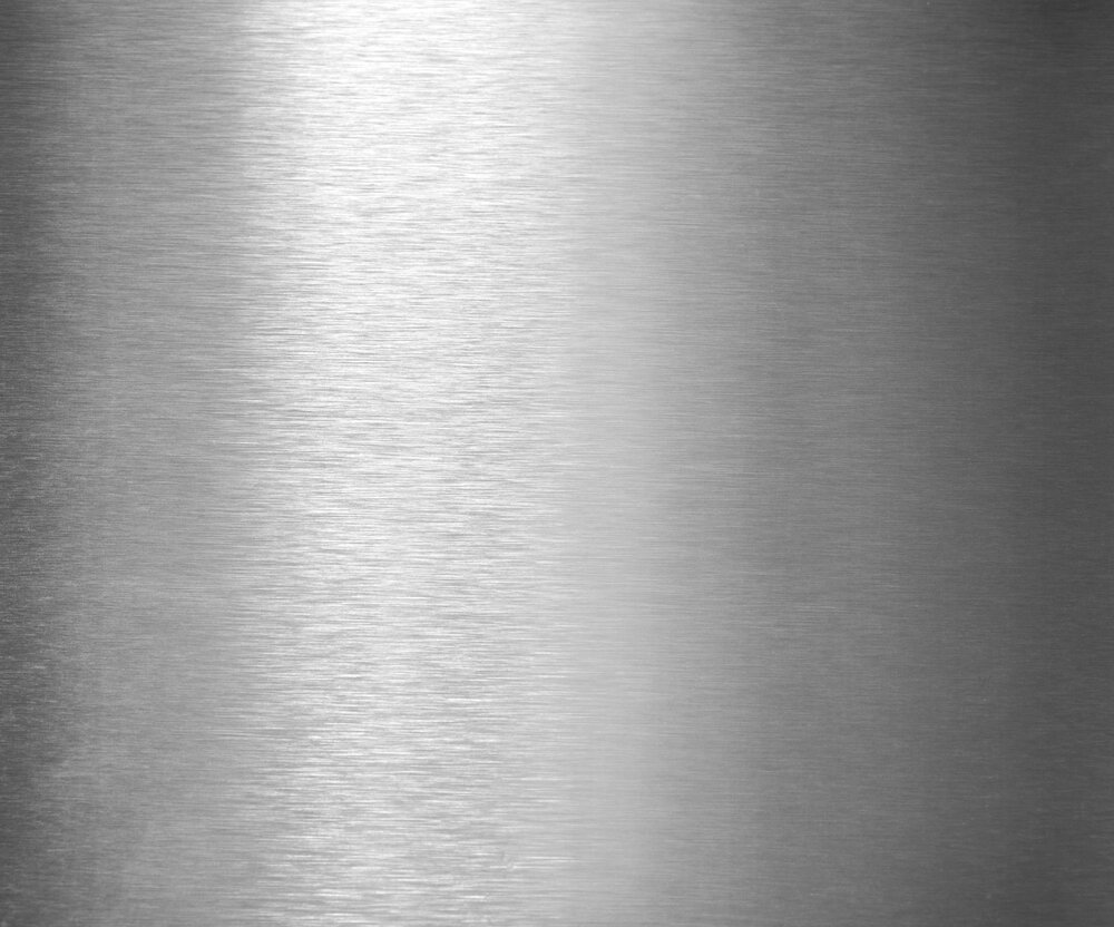 Edelstahloberfläche gebürstet